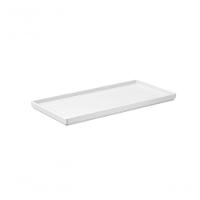 Prato Retangular 27x13x1,5cm Branco Uno Coza 27 X 13 X 1,5 Cm Branco Coza - 1