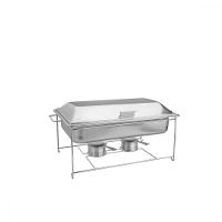 Rechaud Banho Maria Em Aço Inox 9,06 L Com Fogareiro