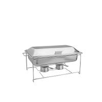 Rechaud Banho Maria Em Aço Inox 9,06 L Com Fogareiro - 9