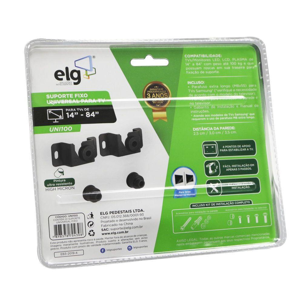 Suporte Universal Para Tv 14 A 84 Uni100 Elg - 3