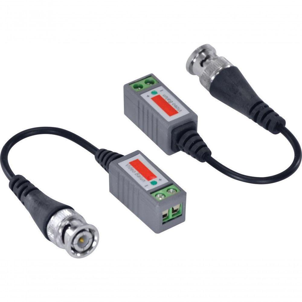 Video Balun Com Extensão Passivo Bnc X Cabo Lan Par - 1