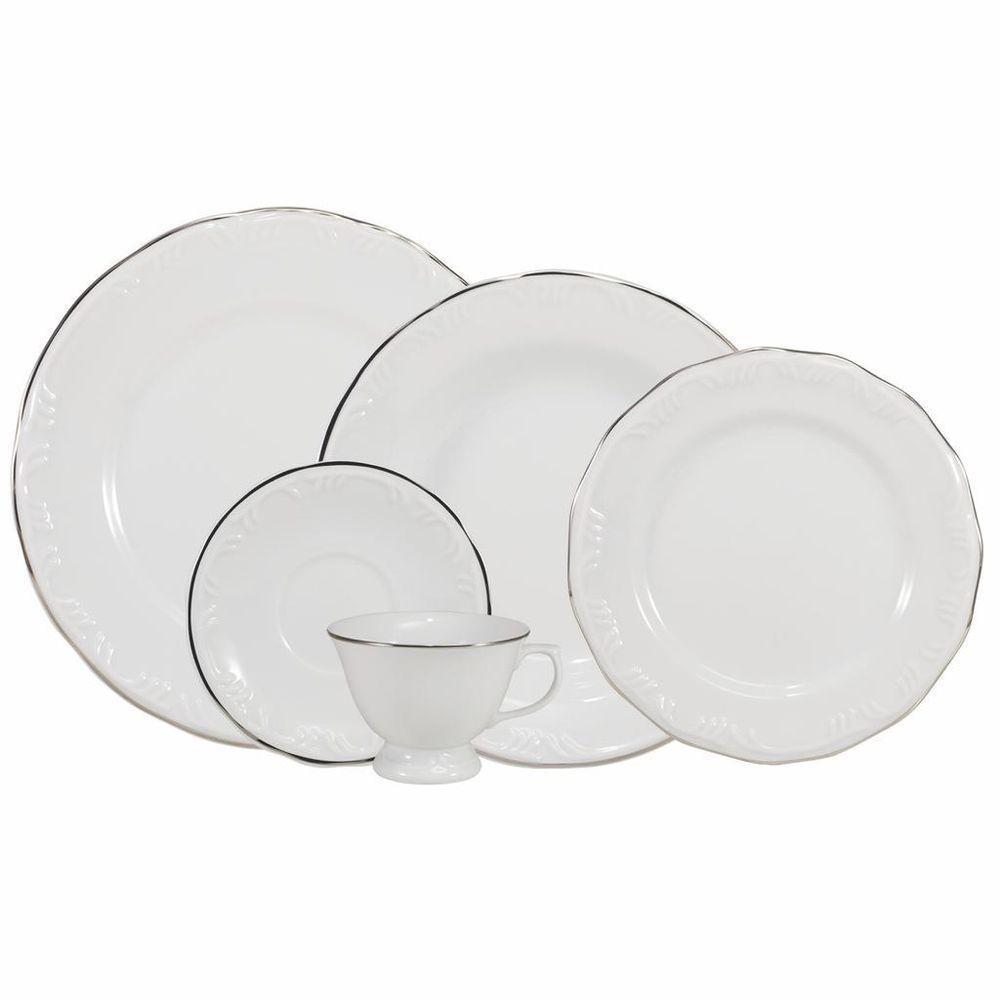 Aparelho De Jantar 30 Peças Pomerode Prata Schmidt - 1