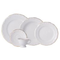 Aparelho de Jantar 30 Peças Pomerode Ouro Schmidt - 1