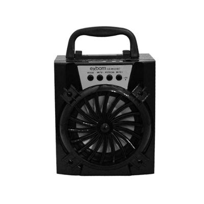 Caixa Caixinha Som Portátil Bluetooth Mp3 Usb Radio Fm Auxiliar 8w Preto