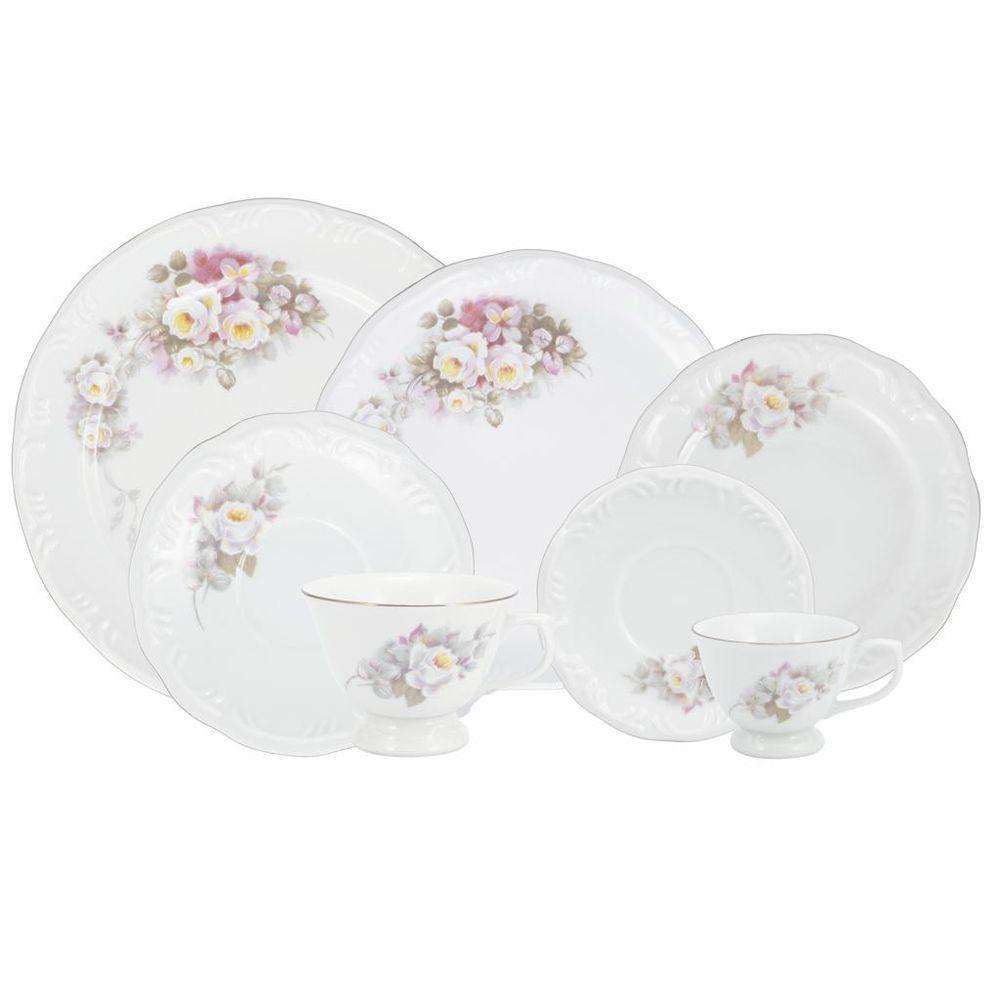 Aparelho De Jantar 42 Peças Vitória Schmidt - 1