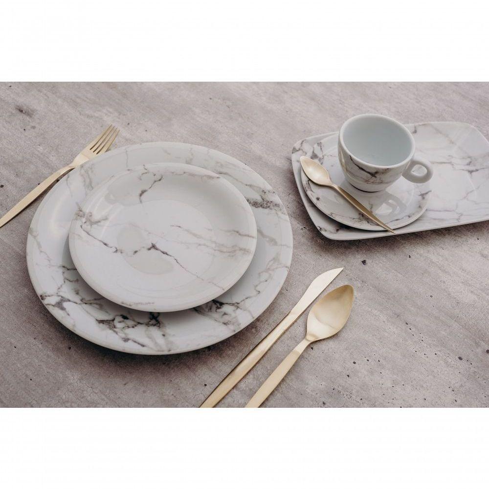 Aparelho De Jantar 42 Peças Mármore Cinza Schmidt - 5