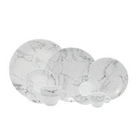 Aparelho De Jantar 42 Peças Mármore Cinza Schmidt - 1