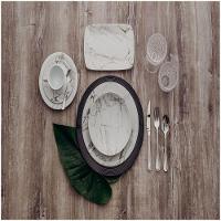 Aparelho De Jantar 42 Peças Mármore Cinza Schmidt - 2