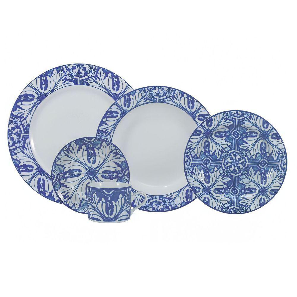 Aparelho De Jantar 30 Peças Azulejo Schmidt - 1