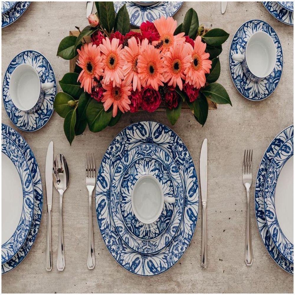 Aparelho De Jantar 30 Peças Azulejo Schmidt - 7