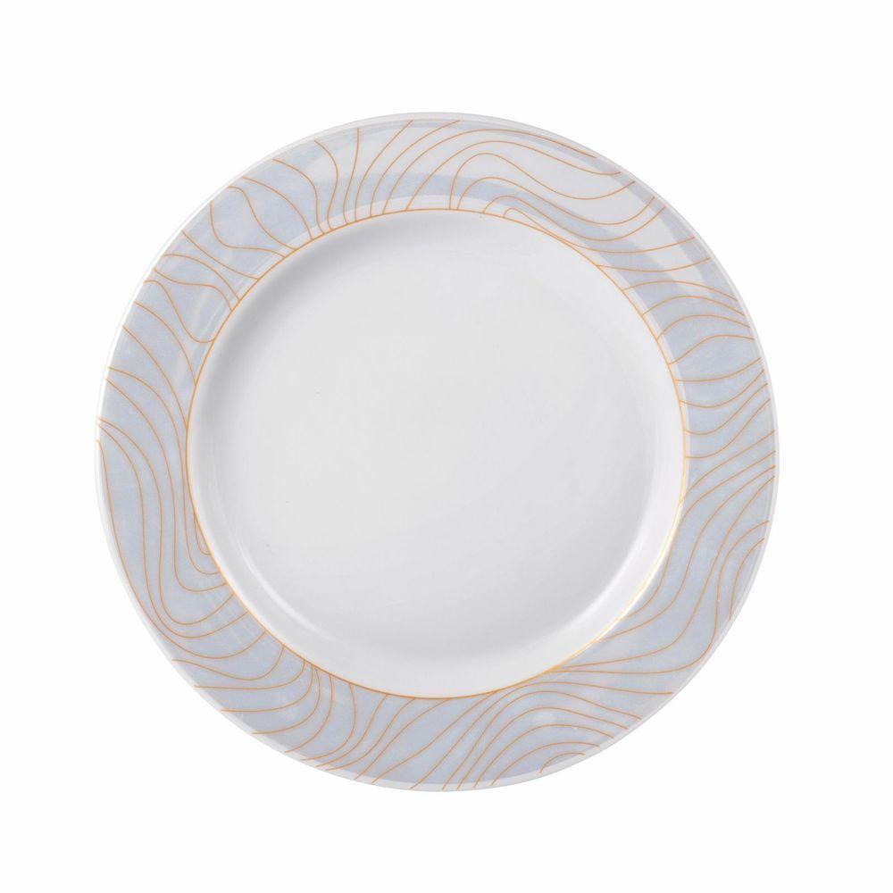 Conjunto De Pratos De Sobremesa 06 Peças Golden Oak Schmidt - 3