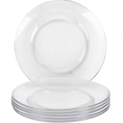 Conjunto De 24 Pratos De Vidro Raso 23Cm Astral Duralex