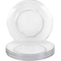 Conjunto de 6 Pratos de Vidro Raso 23cm Astral Duralex