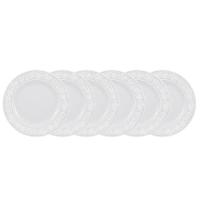 Conjunto De Pratos Rasos 06 Peças Noiva Schmidt