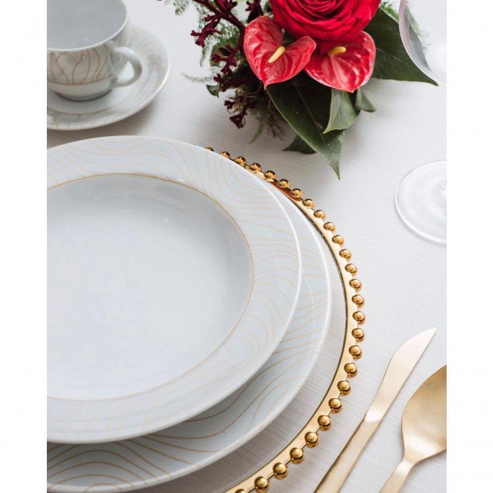 Conjunto De Pratos Rasos 06 Peças Golden Oak Schmidt - 4