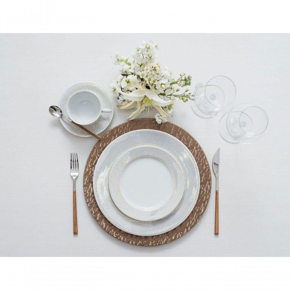 Conjunto De Pratos Rasos 06 Peças Golden Oak Schmidt - 5