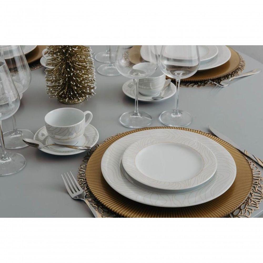 Conjunto De Pratos Rasos 06 Peças Golden Oak Schmidt - 7