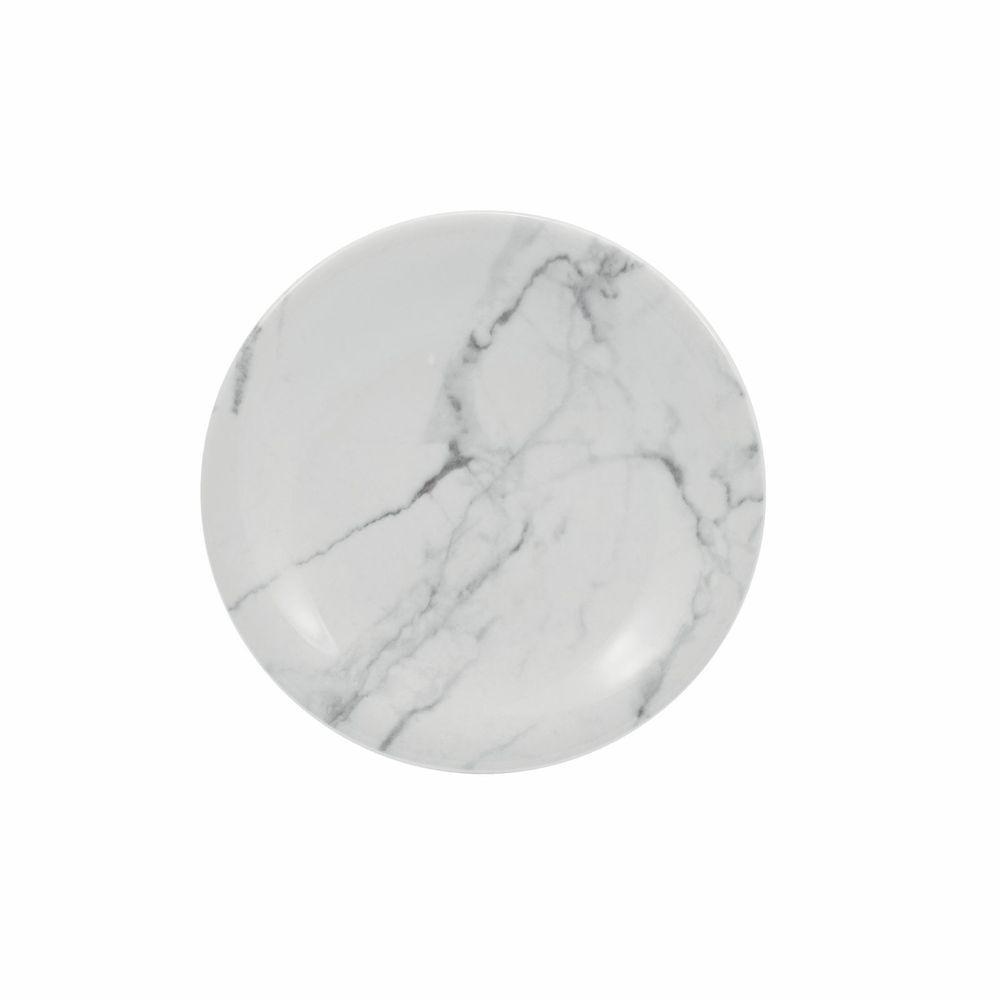 Conjunto De Pratos Fundos 06 Peças Mármore Cinza Schmidt - 5