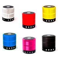 Caixa De Som Bluetooth Recarregável Mini Speaker Portátil Usb Micro Sd Auxiliar Ws-887 Prata . - 3