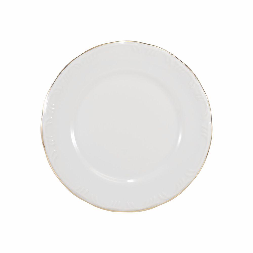 Conjunto De Pratos Rasos 06 Peças Pomerode Ouro Schmidt - 6