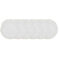 Conjunto De Pratos Rasos 06 Peças Pomerode Ouro Schmidt - 1