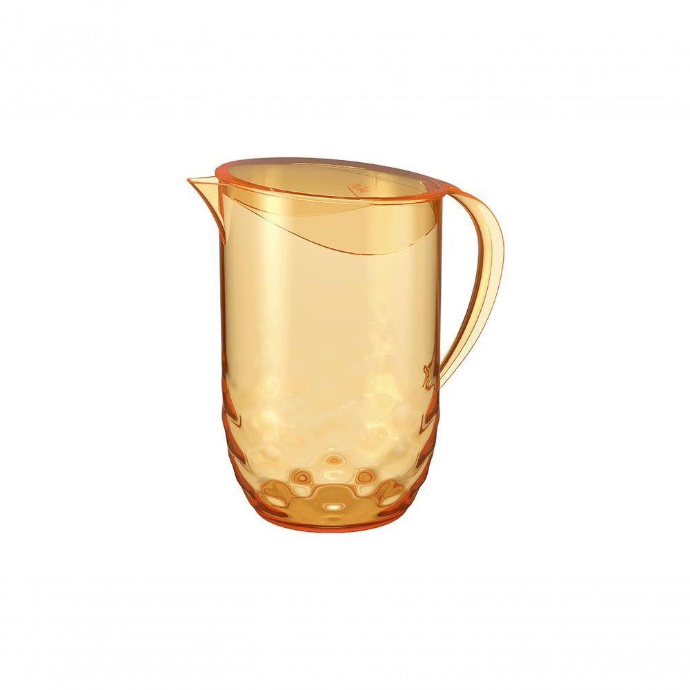 Jarra Com Tampa 2 L Plástico Cor Laranja Flame Linha Wave Coza Laranja - 1