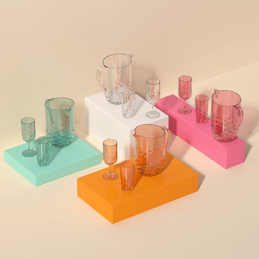 Jarra Com Tampa 2 L Plástico Cor Laranja Flame Linha Wave Coza Laranja - 4