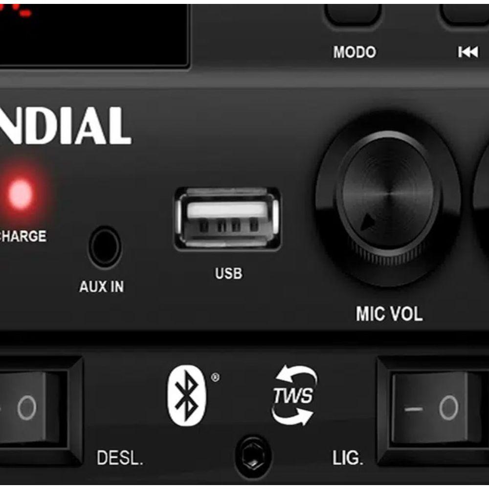 Caixa De Som Mondial 250w Rms Bluetooth - Cm250 - 2