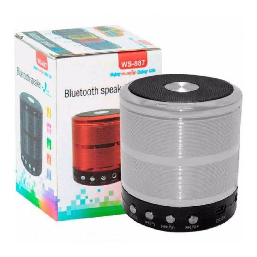 Caixa De Som Portátil Mini Bluetooth Mp3 Fm Sd Usb Bivolt Ws 887 - 2