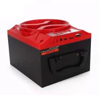 Caixa de Som Portátil Bluetooth Mp3 Usb Radio Fm Auxiliar 8w Aero Vermelha - 4