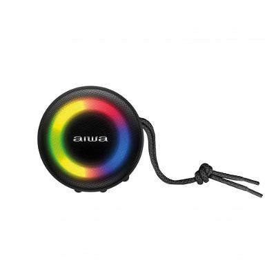 Caixa de Som Bluetooth Portátil Aiwa AWS-SP-02 10W Rms com Iluminação Rgb Preto