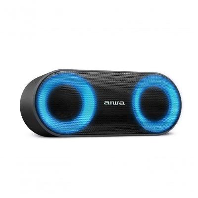 Caixa de Som Bluetooth Aiwa AWS-SP-01 20W com Iluminação RGB Ip65 Bivolt Preto