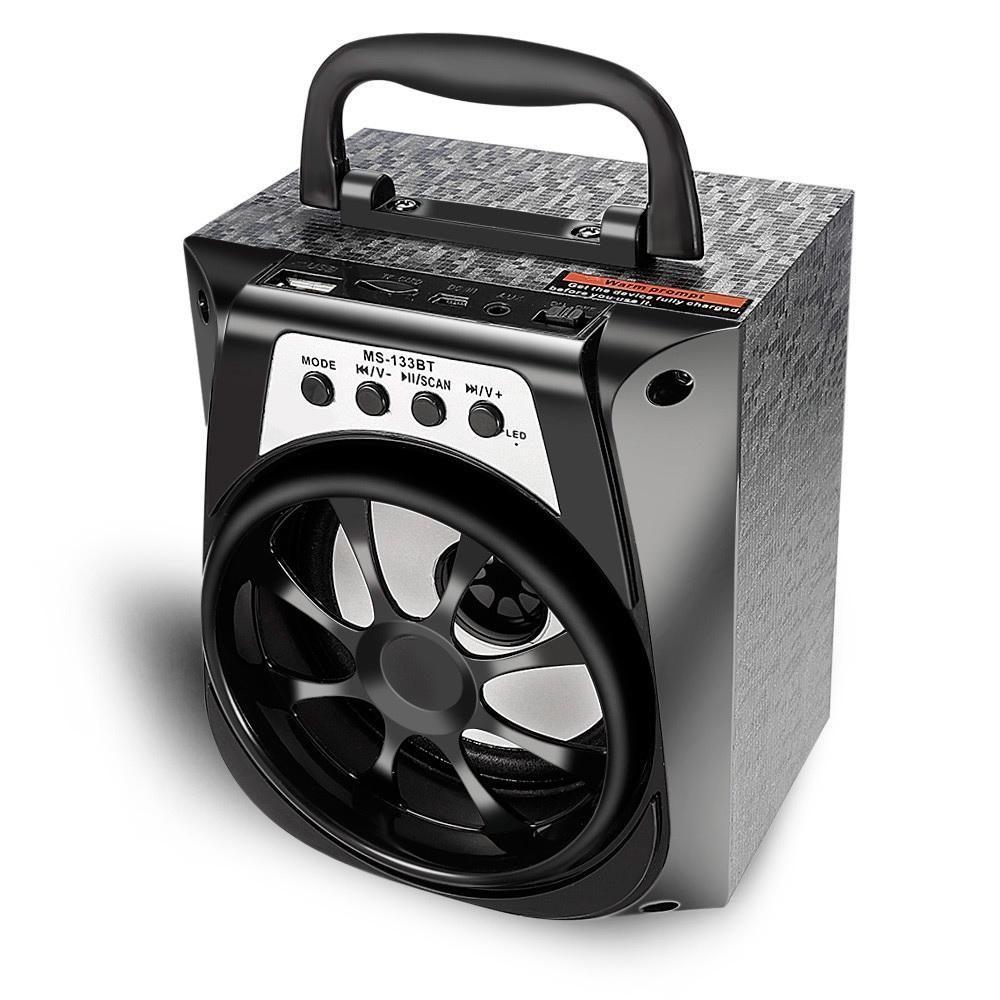 Caixa Som Portátil Bluetooth Mp3 Pen Drive Radio Fm Auxiliar - 2