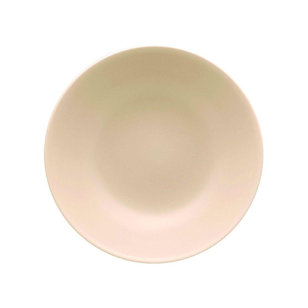 Jogo De Pratos Fundos Em Cerâmica Unni Com 6 Peças 20,5cm Oxford Merengue - 1
