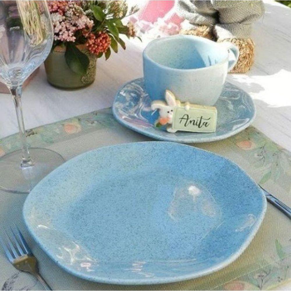 Jogo De Jantar Em Porcelana Ryo Com 30 Peças Oxford Blue Bay - 3