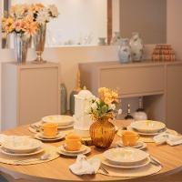 Jogo De Pratos Rasos Em Cerâmica Donna Com 6 Peças 26cm Oxford Bem Te Vi - 2