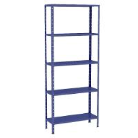 Estante Aço 5 Prateleiras Livros Cozinha Quarto Eaf014 Azul - 1