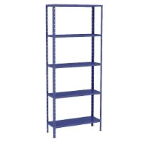 Estante Aço 5 Prateleiras Livros Cozinha Quarto Eaf014 Azul - 4