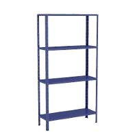 Estante Aço 4 Prateleiras Livros Cozinha Quarto Eaf006 Azul
