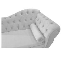 Diva Recamier Diana 140Cm Lado Esquerdo Suede Branco - 3