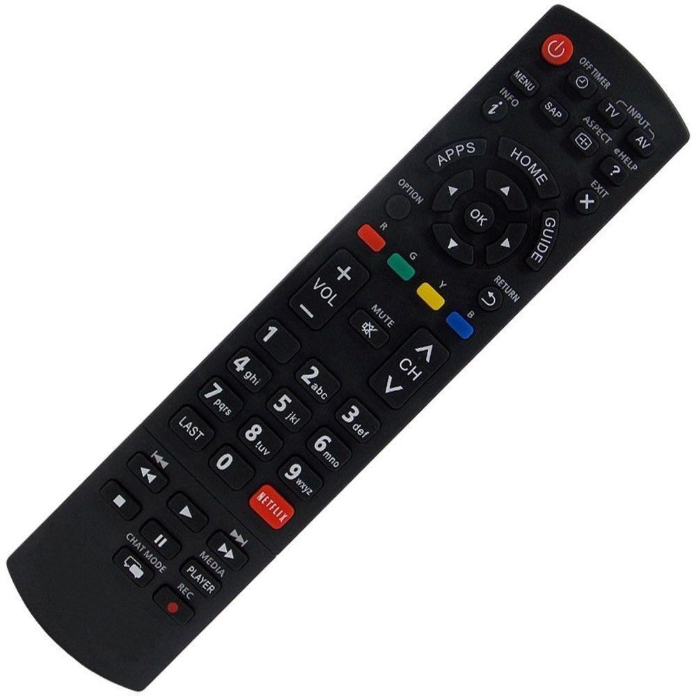 Controle Remoto Tv Panasonic Viera Lcd / Led Tc-42as610b Tc-50as600b com Botão Netflix - 2