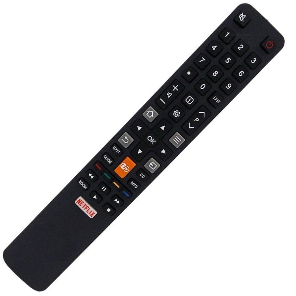 Controle Remoto Tv Tcl Smart 4k L32s4900s L40s4900fs Teclas Globo Play Netflix - 4