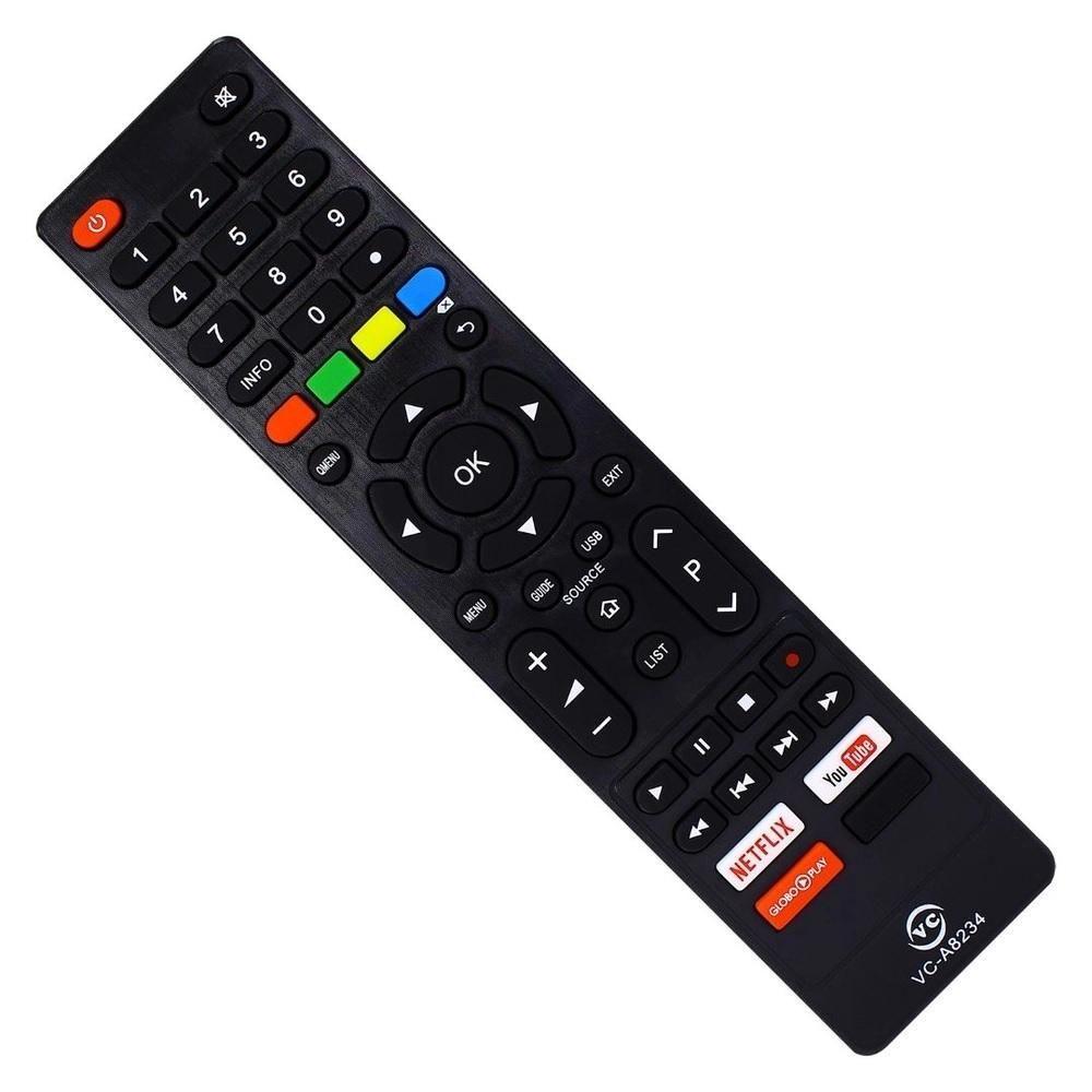 Controle Tv Remoto Philco Smart 4k Teclas Netlix Globo Ginga - 1