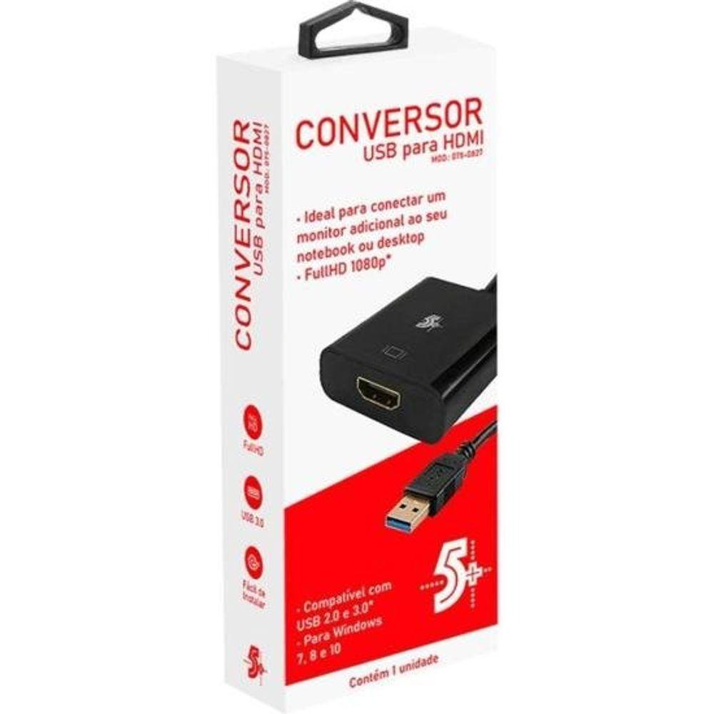 Conversor Pix 075-0827 Usb Para Hdmi 15Cm - 2