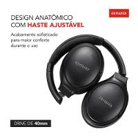 Fone De Ouvido Aiwa Aws-hp-01-b Fone De Ouvido Aws-hp-01-b Bivolt - 7