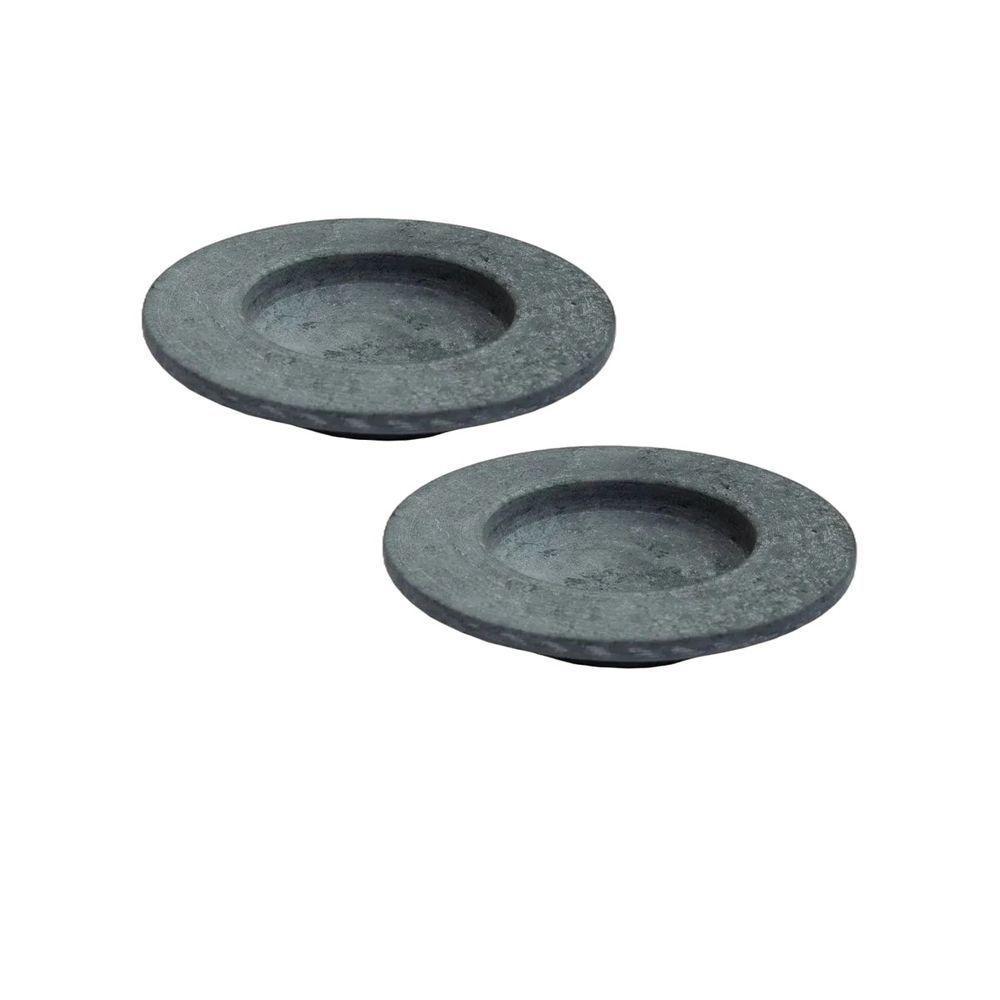 Kit 2 Pratos Risoto Massa Chapéu Invertido Pedra Sabão 26cm. - 1