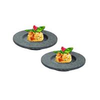 Kit 2 Pratos Risoto Massa Chapéu Invertido Pedra Sabão 26cm. - 2