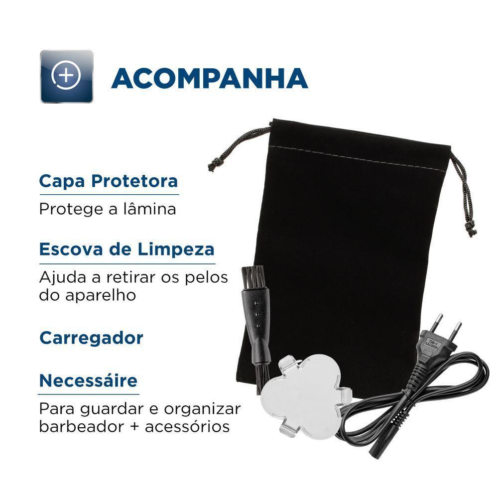 Barbeador Elétrico Power Shave Mondial - Be-02 Barbeador Be-02 Bivolt . - 3