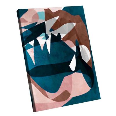 Quadro Abstrato Camuflado Br Artes Médio 84x54