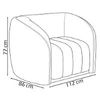 Poltrona Decorativa Memphis Corano Tcs 721 Moll Tcs 721